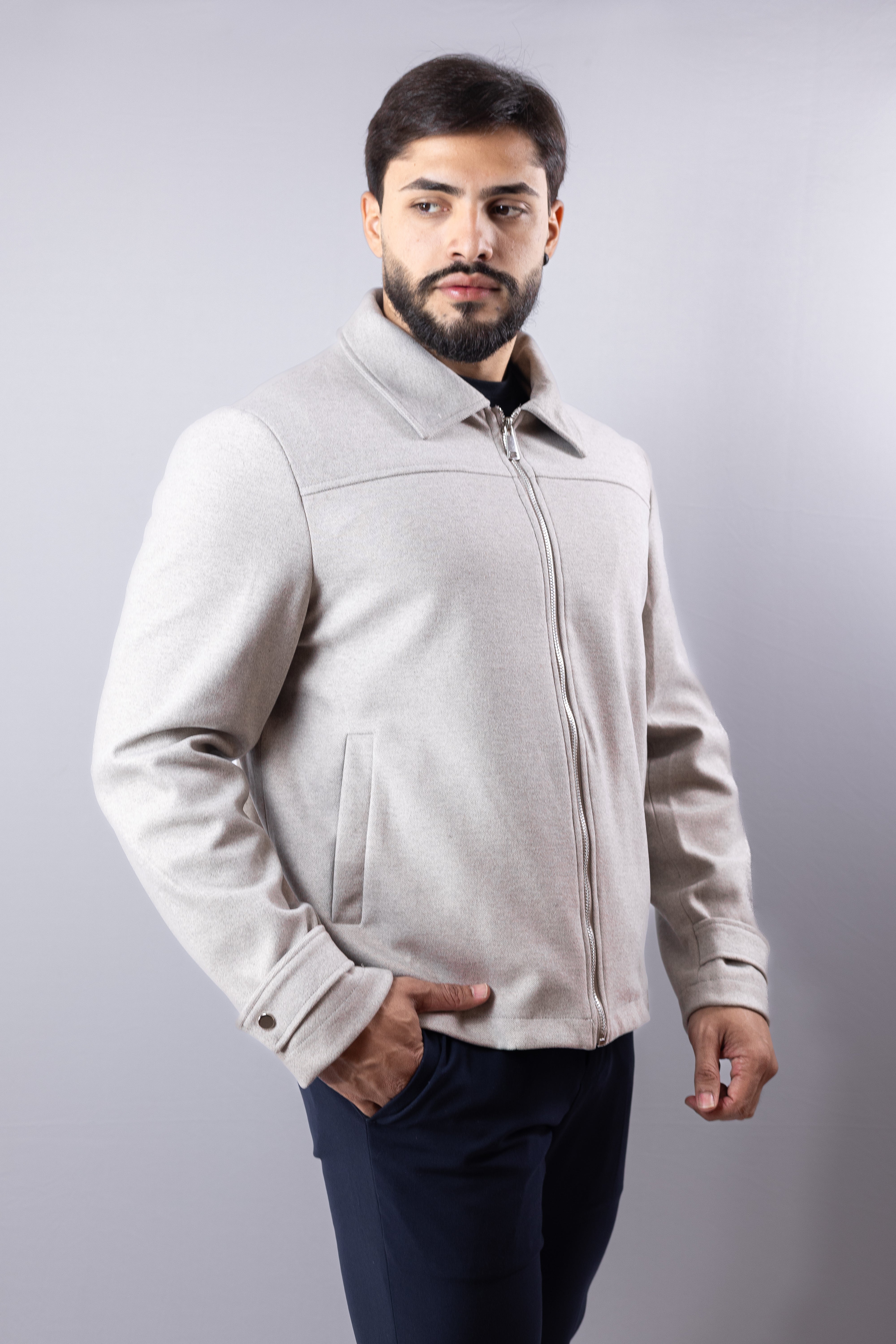 Jaqueta masculina Cinza Concept