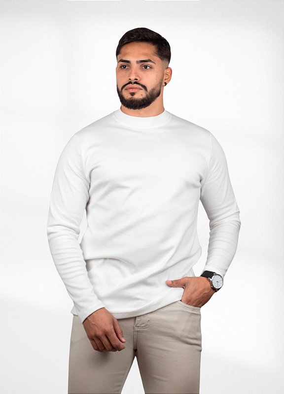 Camiseta Gola alta Off-white (manga longa)  SPECIAL