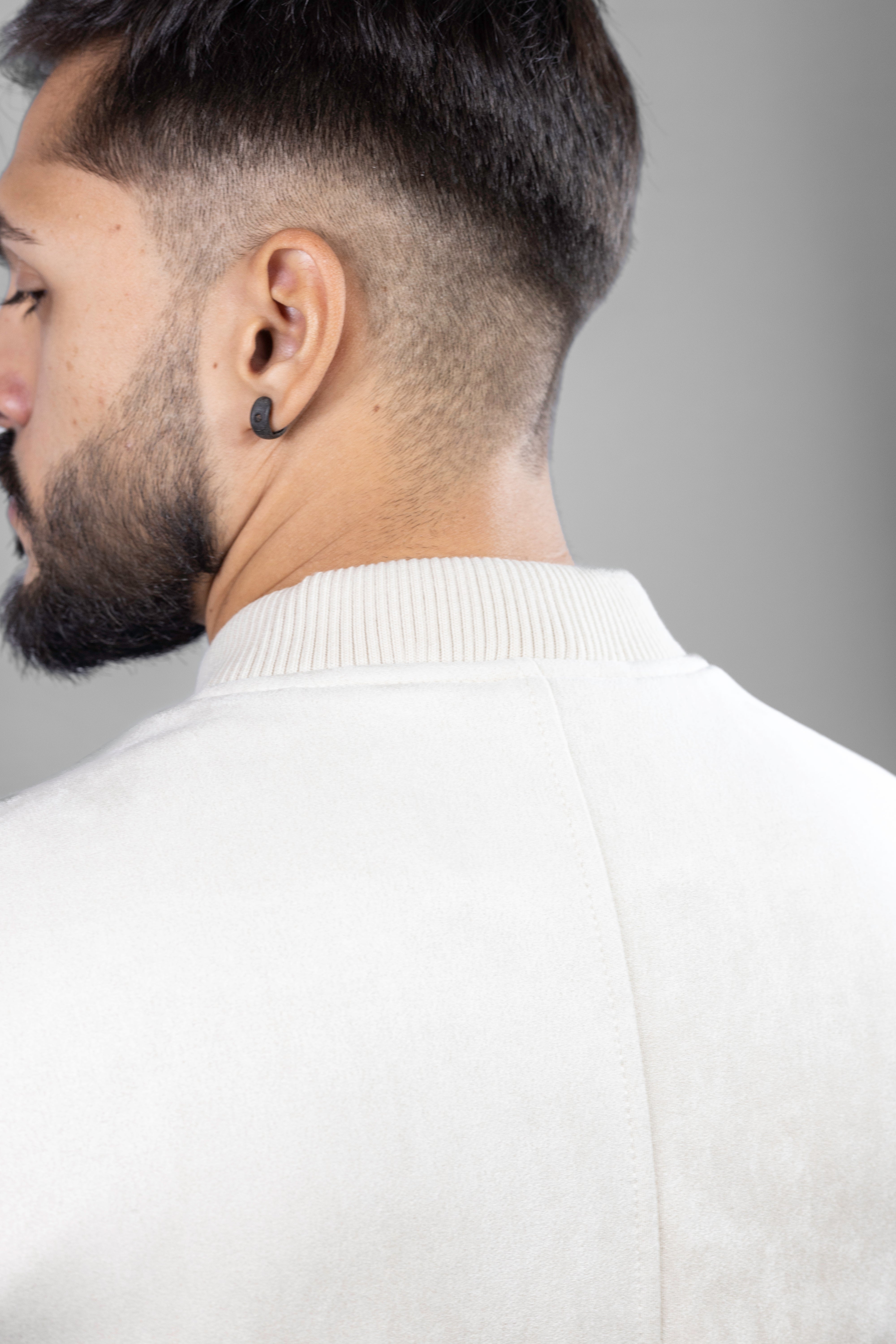 Jaqueta bomber SUEDE cor off-white