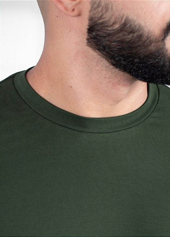 Camiseta básica Verde - Algodão Egípcio