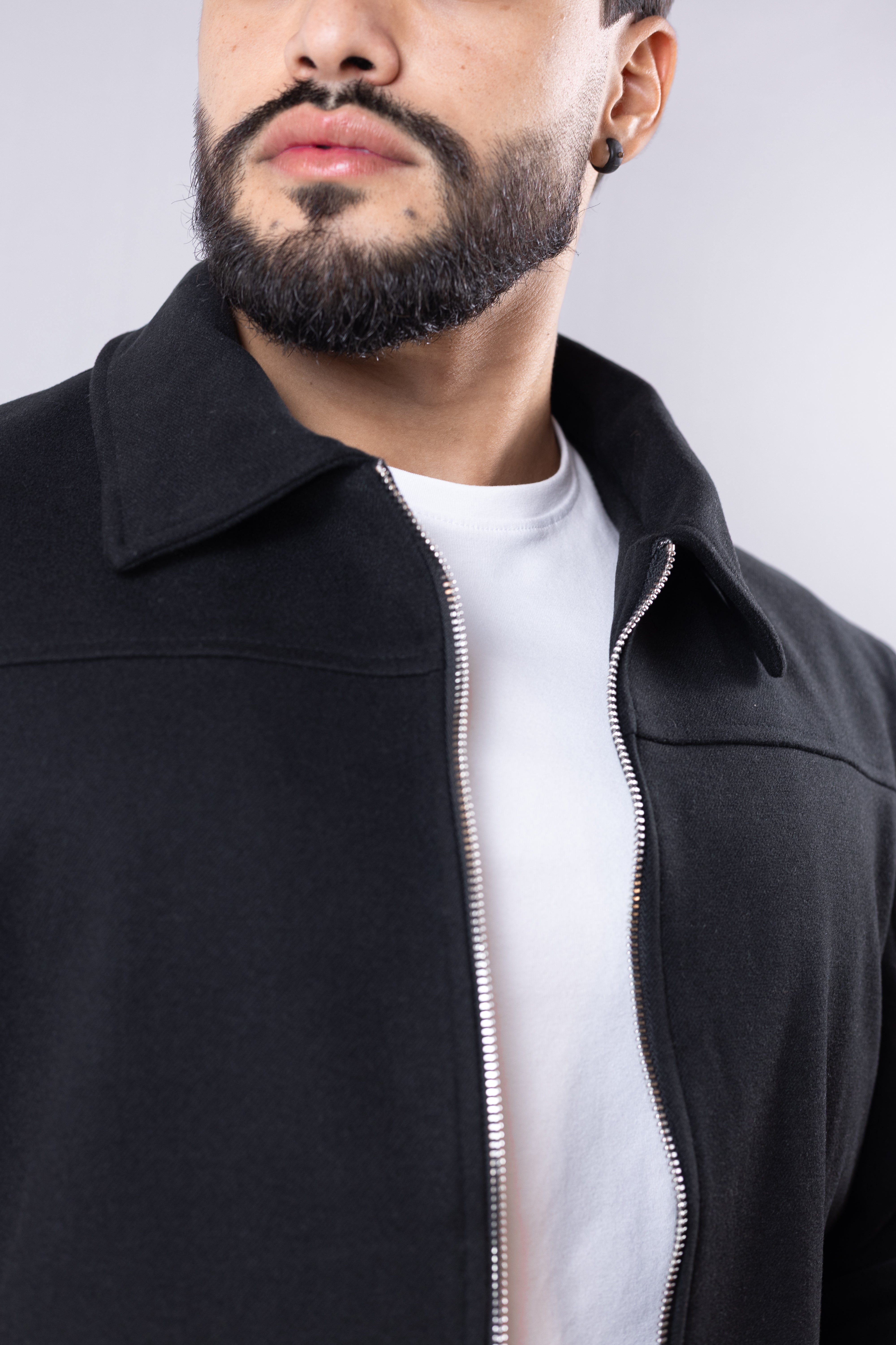 Jaqueta masculina Preta Concept