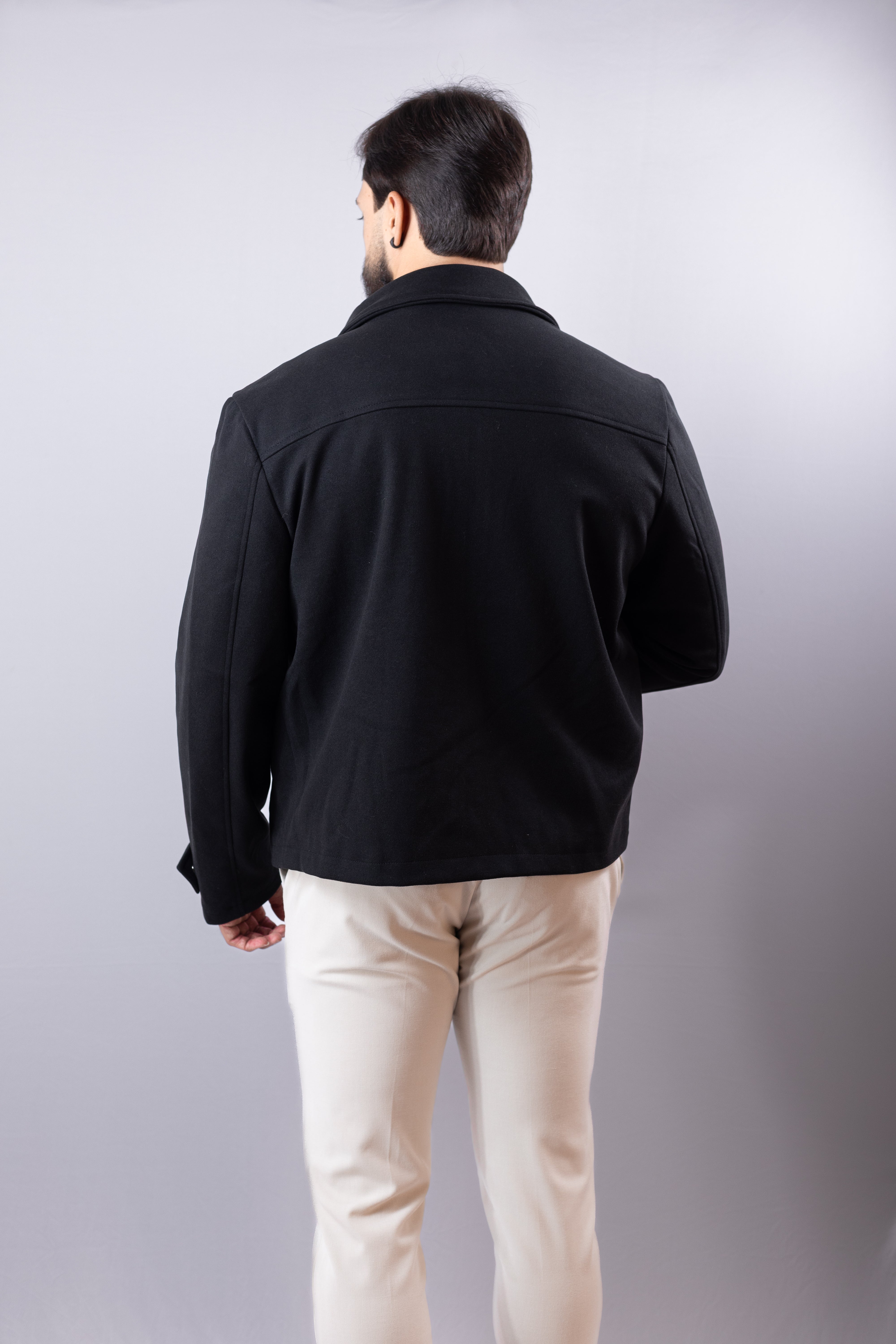 Jaqueta masculina Preta Concept