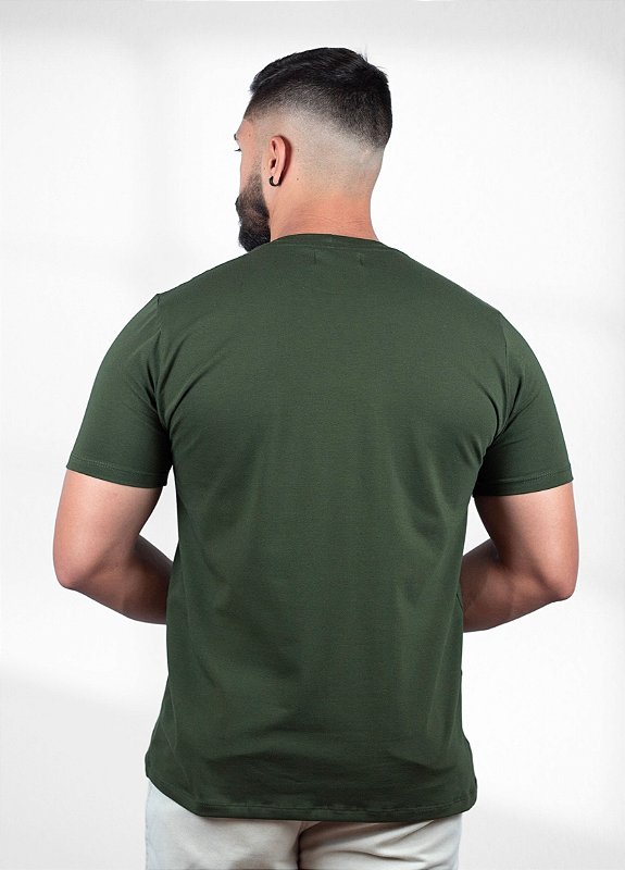 Camiseta básica Verde - Algodão Egípcio