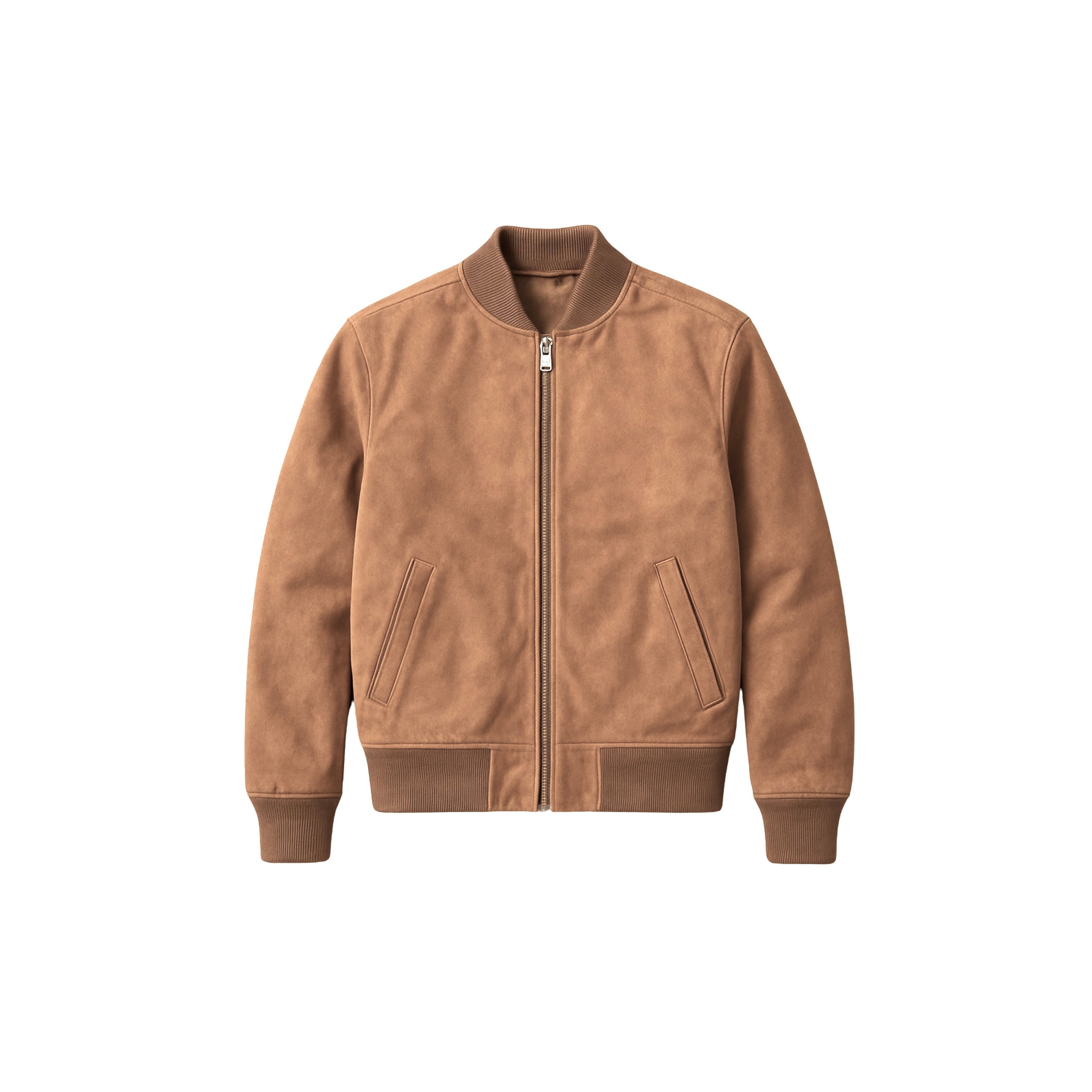 Jaqueta bomber SUEDE cor Bege (caramelo)