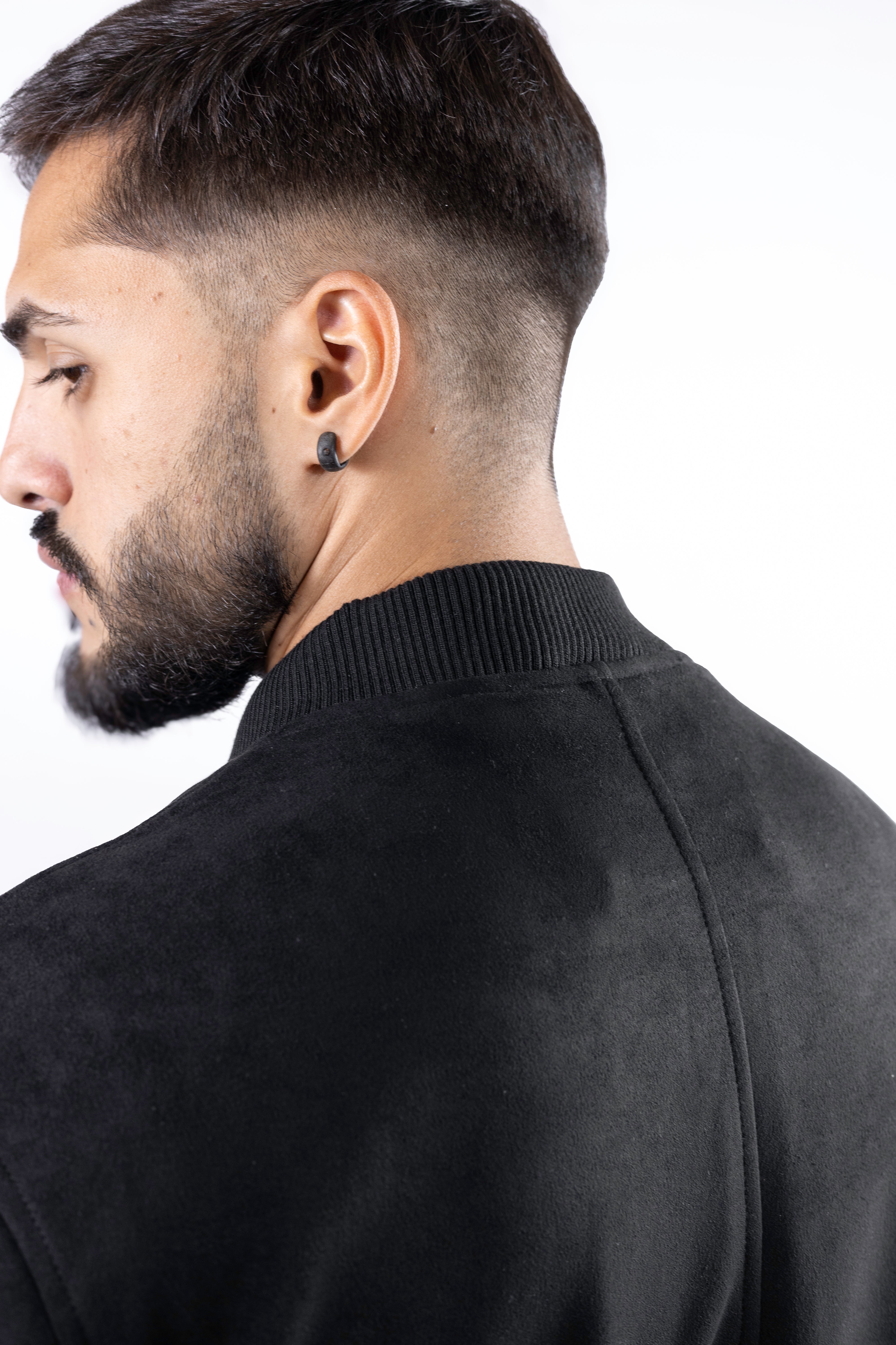 Jaqueta bomber SUEDE cor Preta