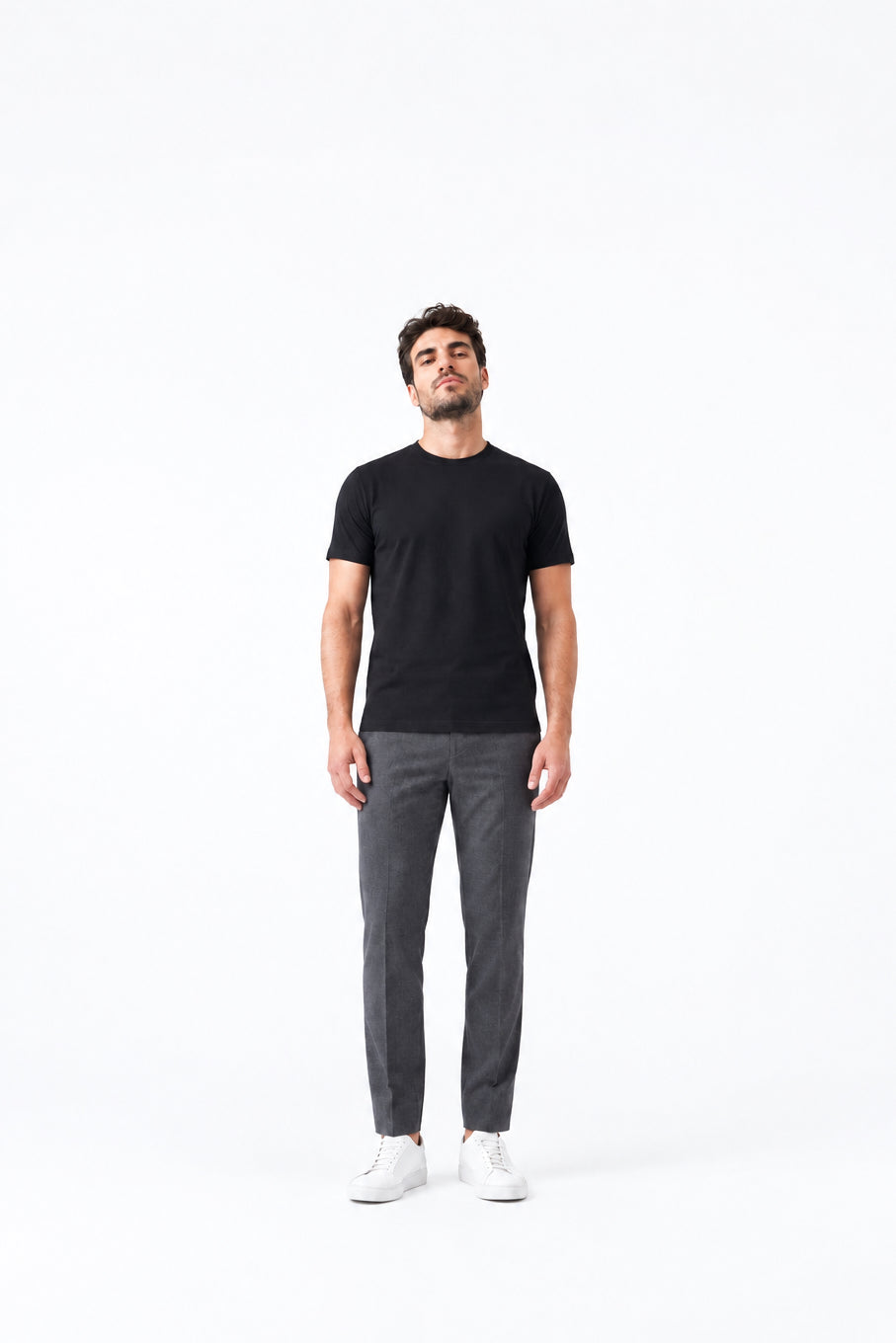 Camiseta Modal Masculina Preta Básica - Leve e Fresca
