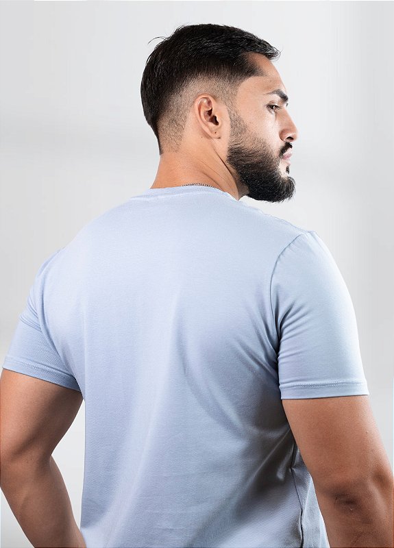 Camiseta básica Azul bebe - Algodão Egipcio