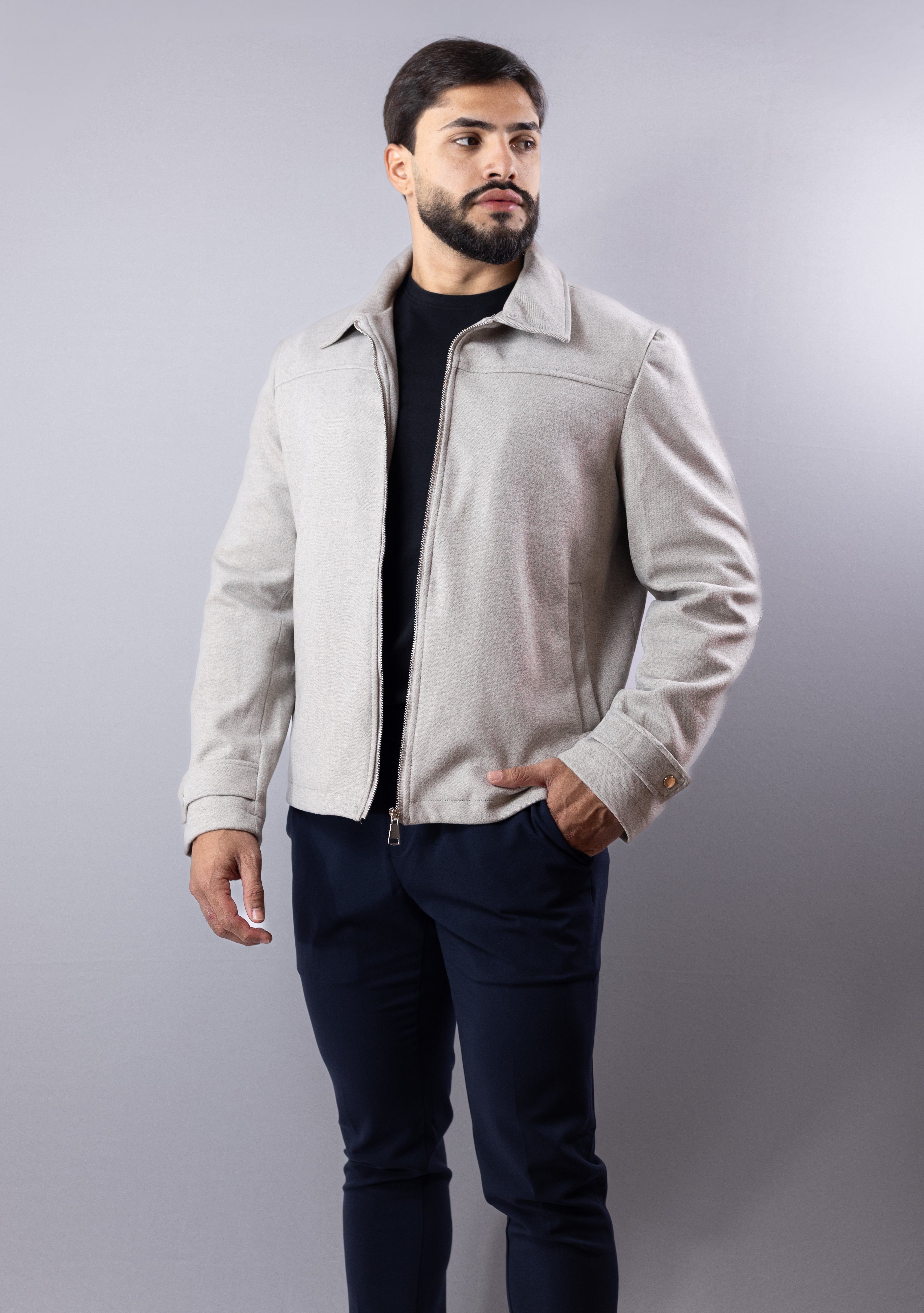 Jaqueta masculina Cinza Concept