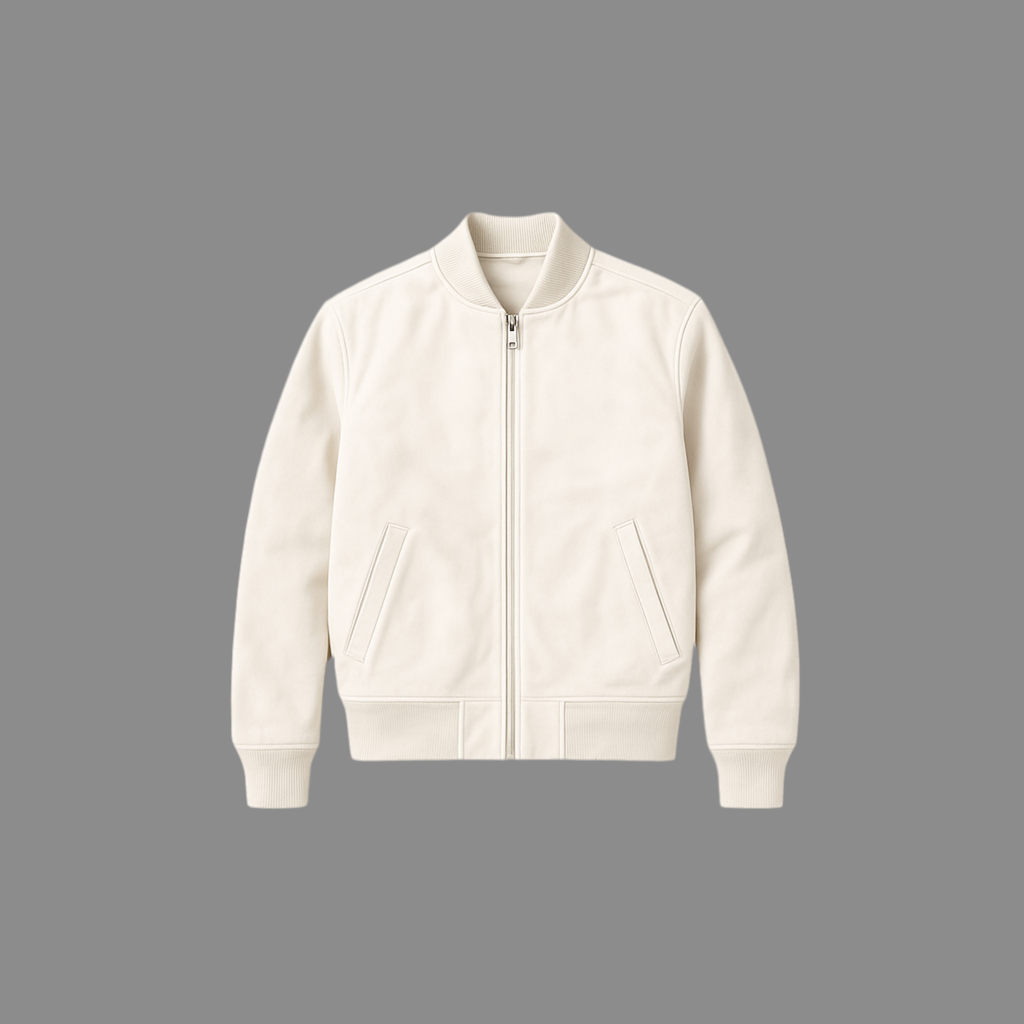 Jaqueta bomber SUEDE cor off-white