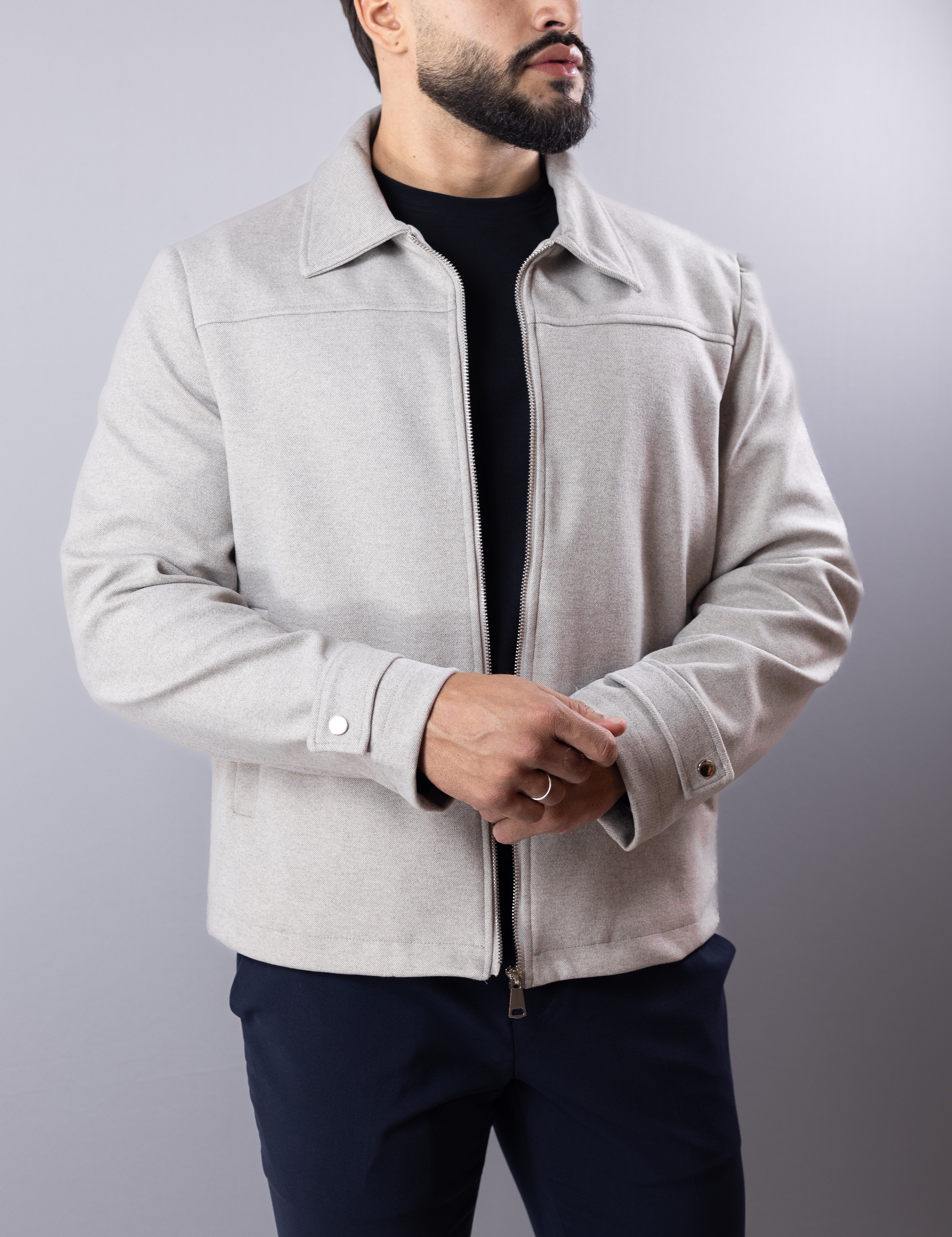 Jaqueta masculina Cinza Concept