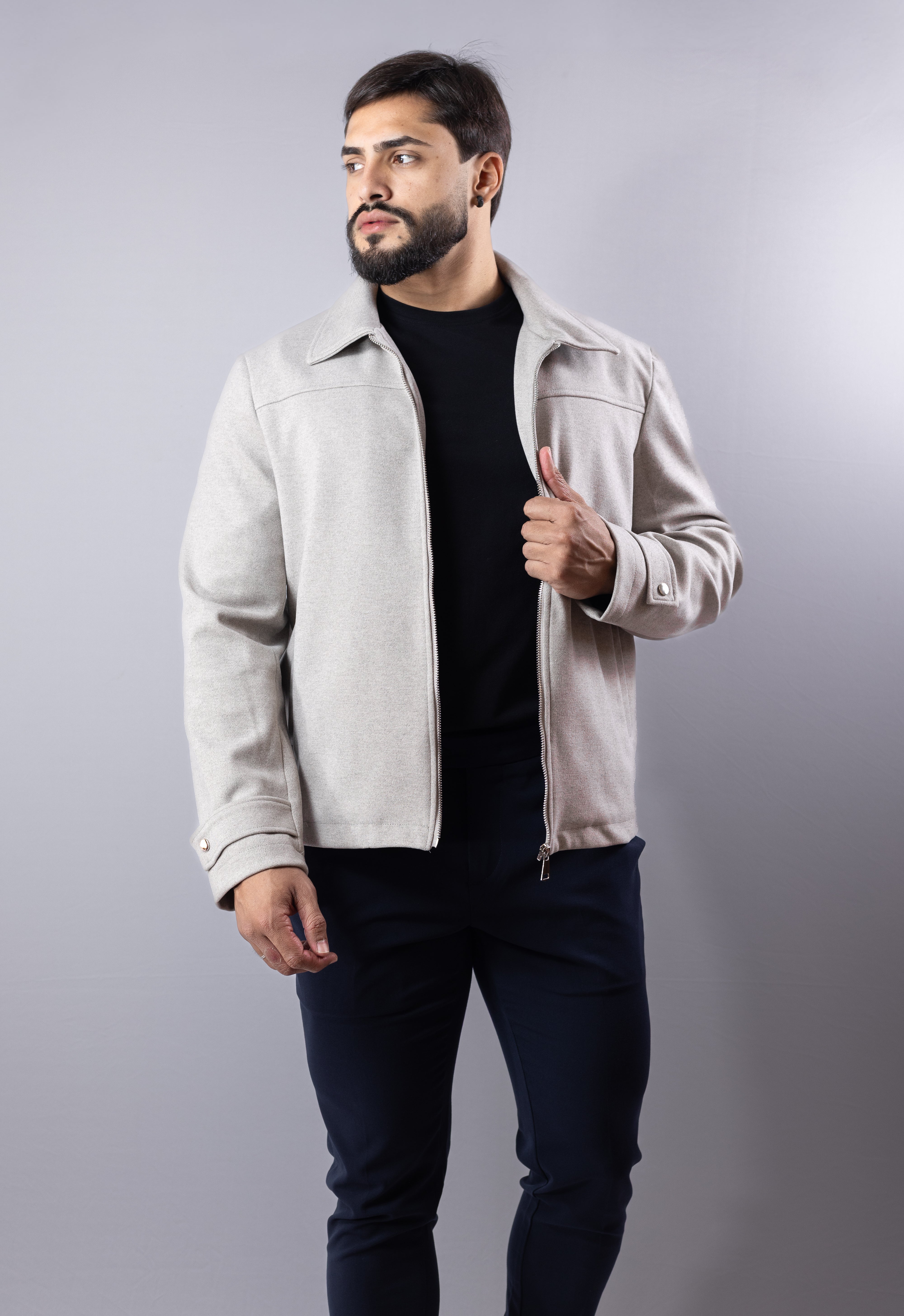 Jaqueta masculina Cinza Concept