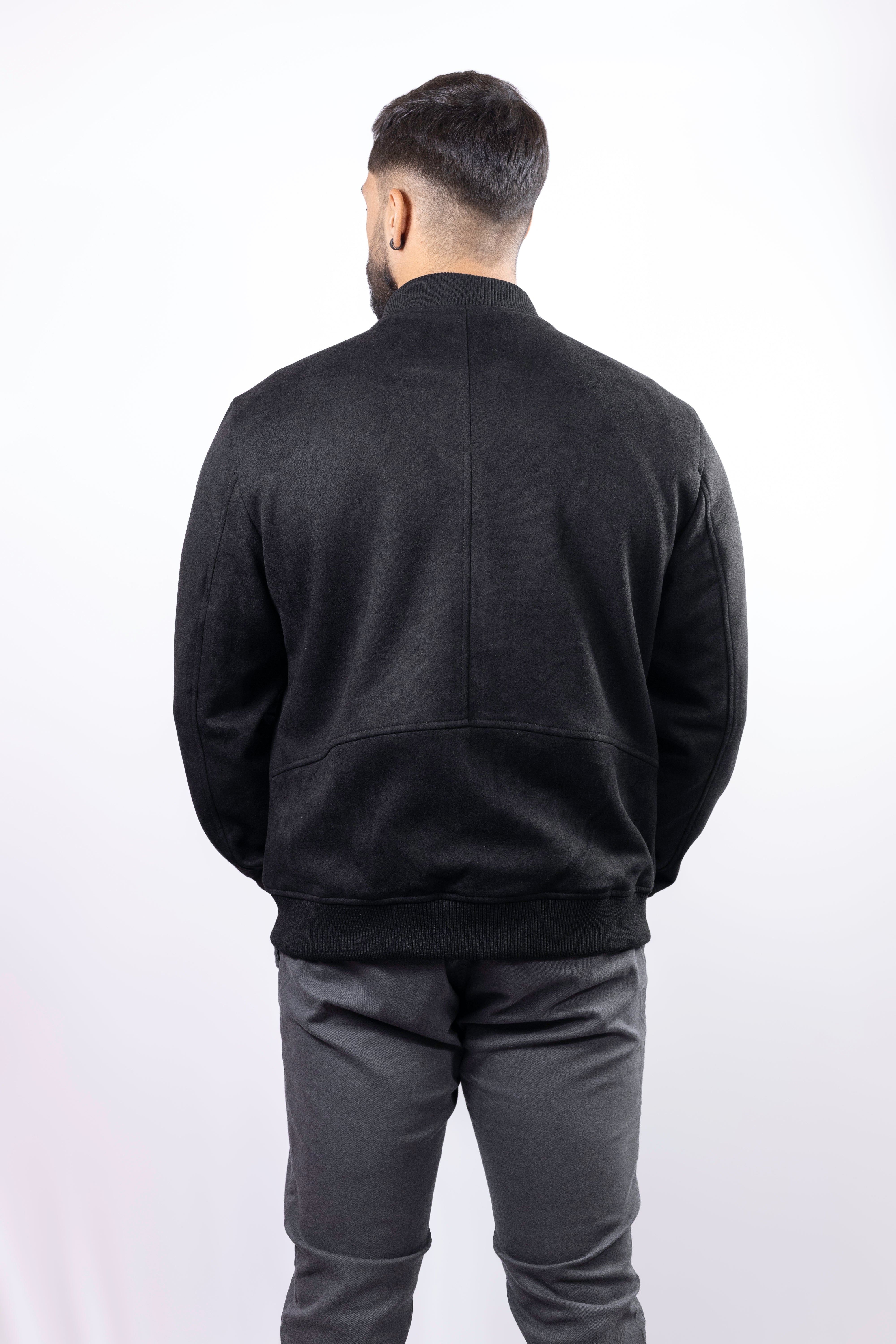 Jaqueta bomber SUEDE cor Preta