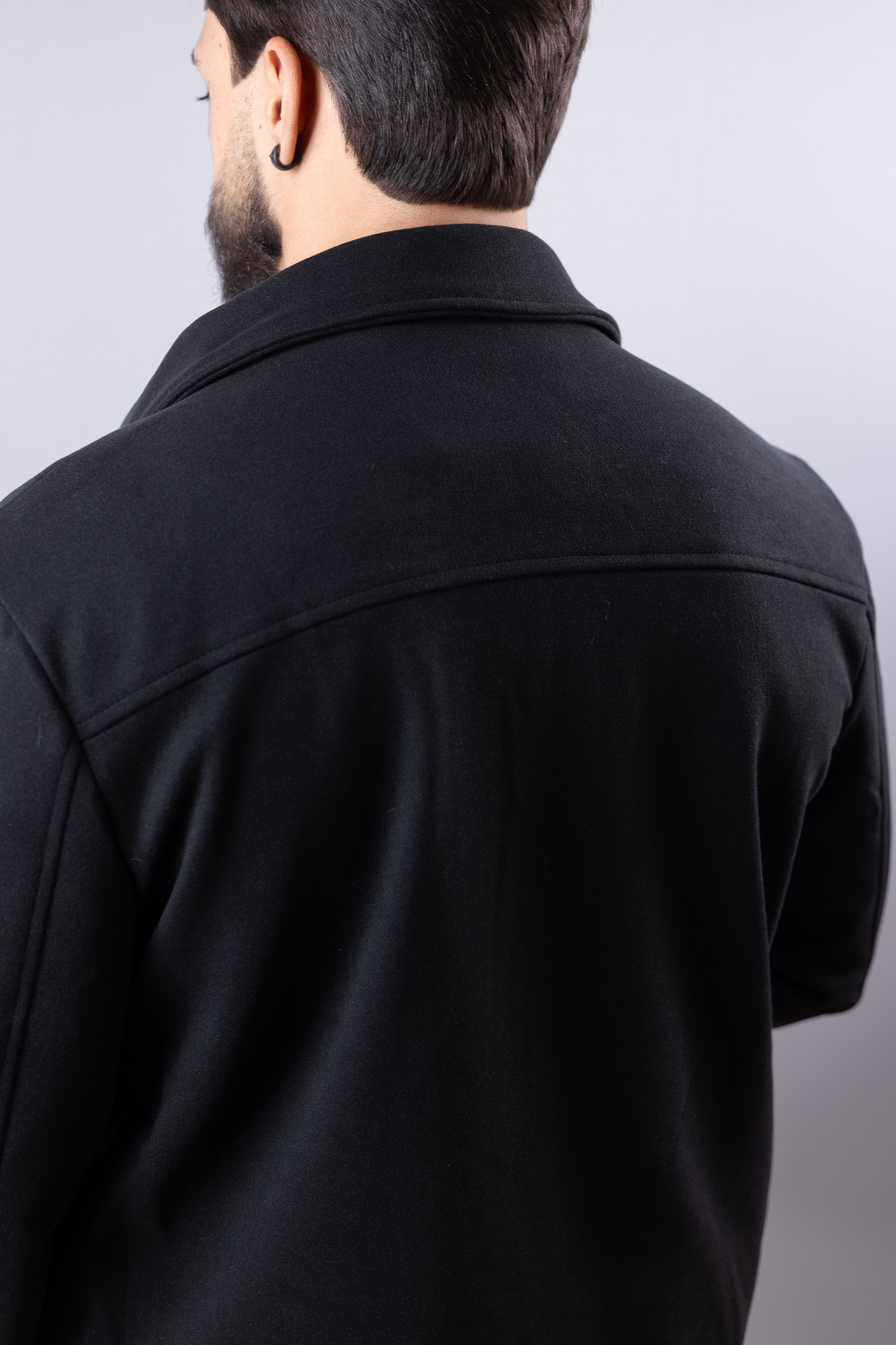 Jaqueta masculina Preta Concept