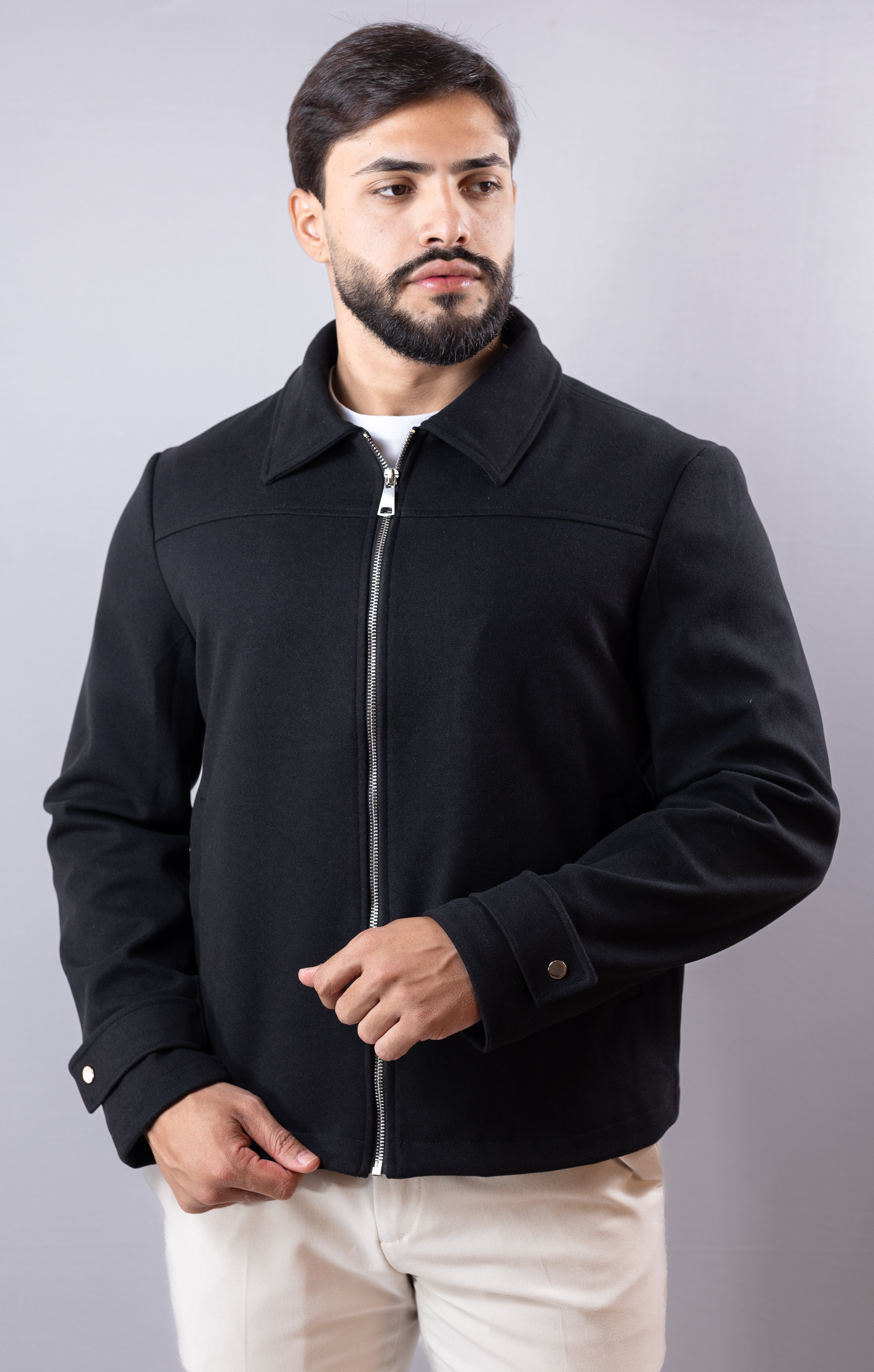 Jaqueta masculina Preta Concept