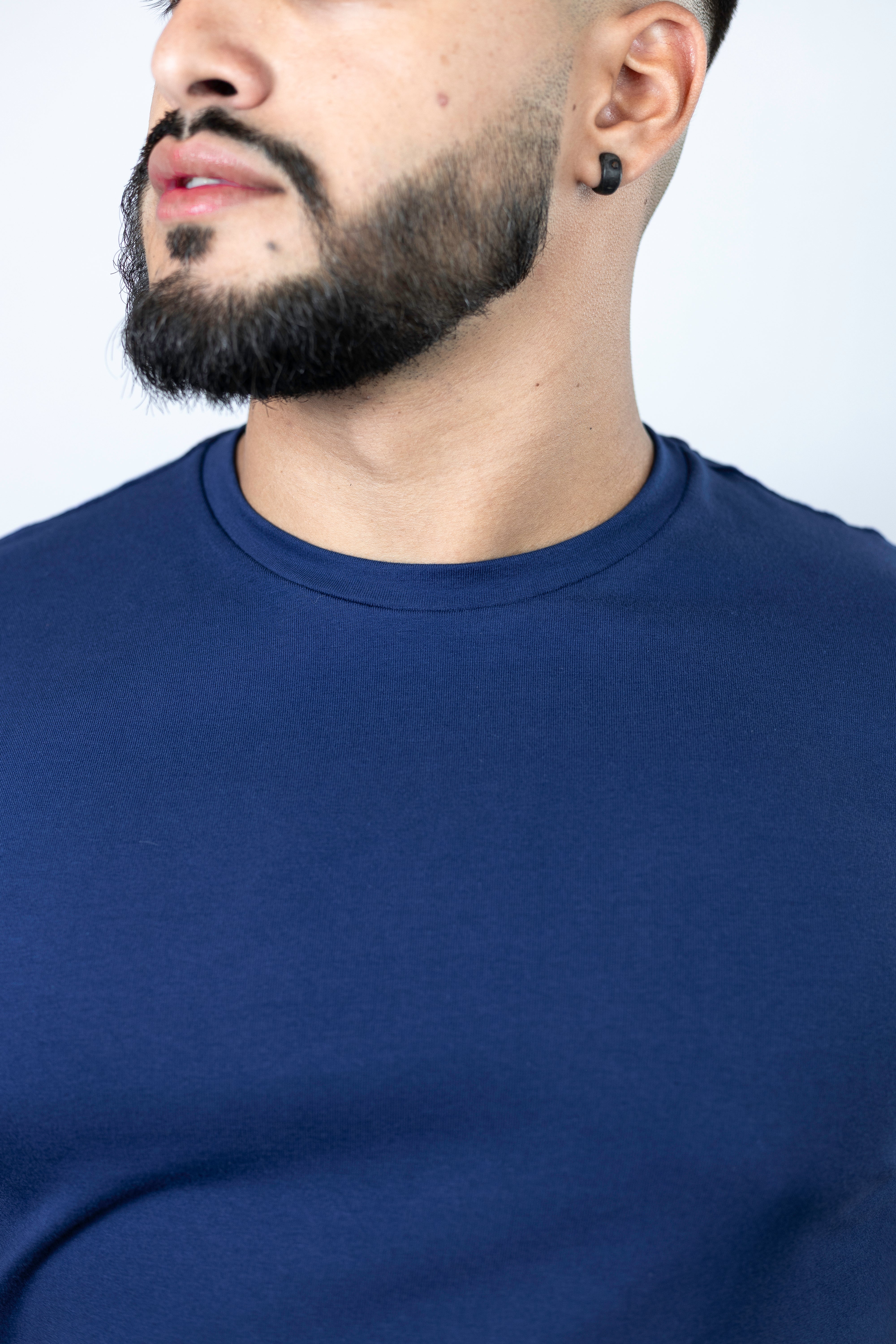 Camiseta básica Azul Marinho - Algodão Egípcio