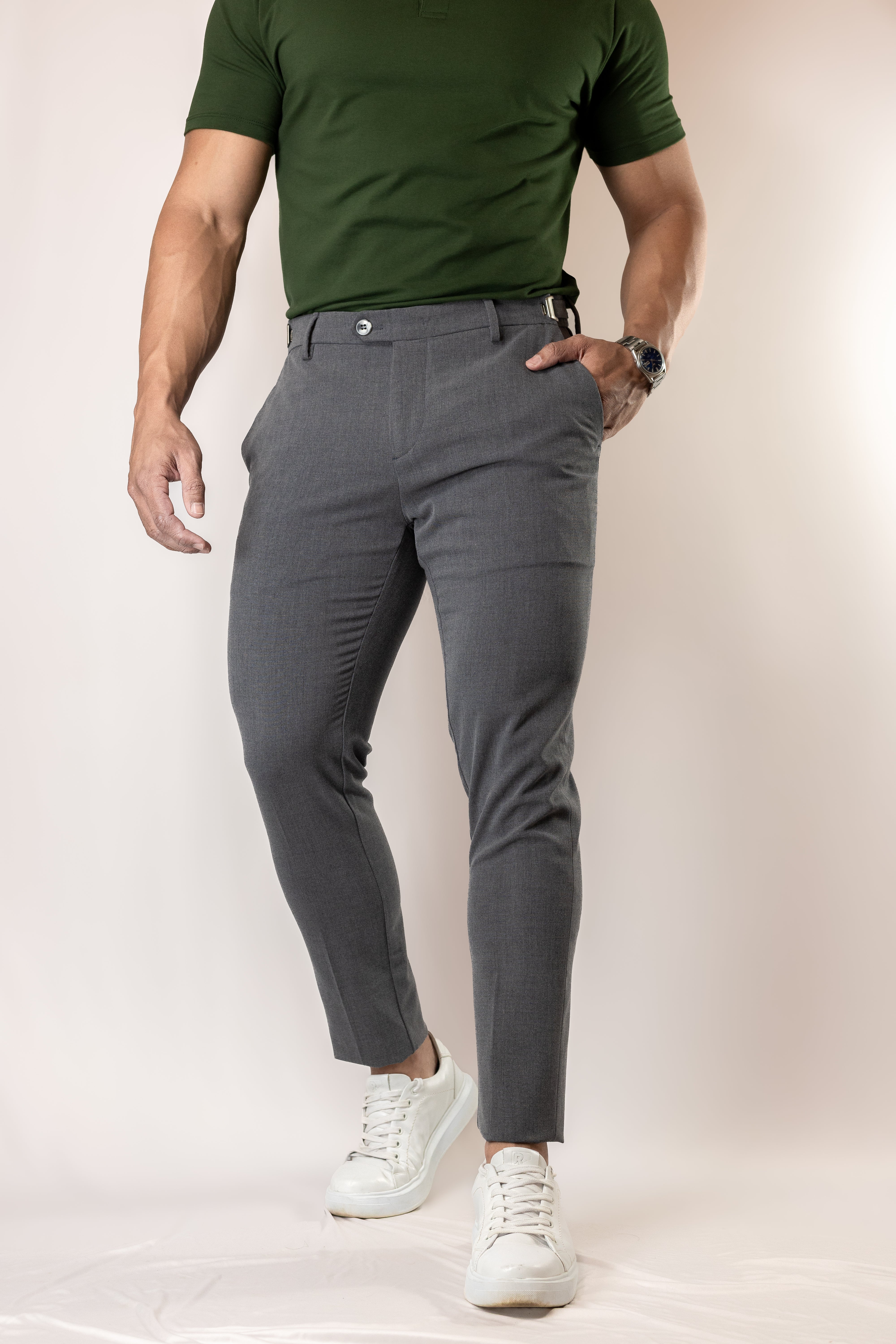 Calça de Alfaiataria TECH cinza