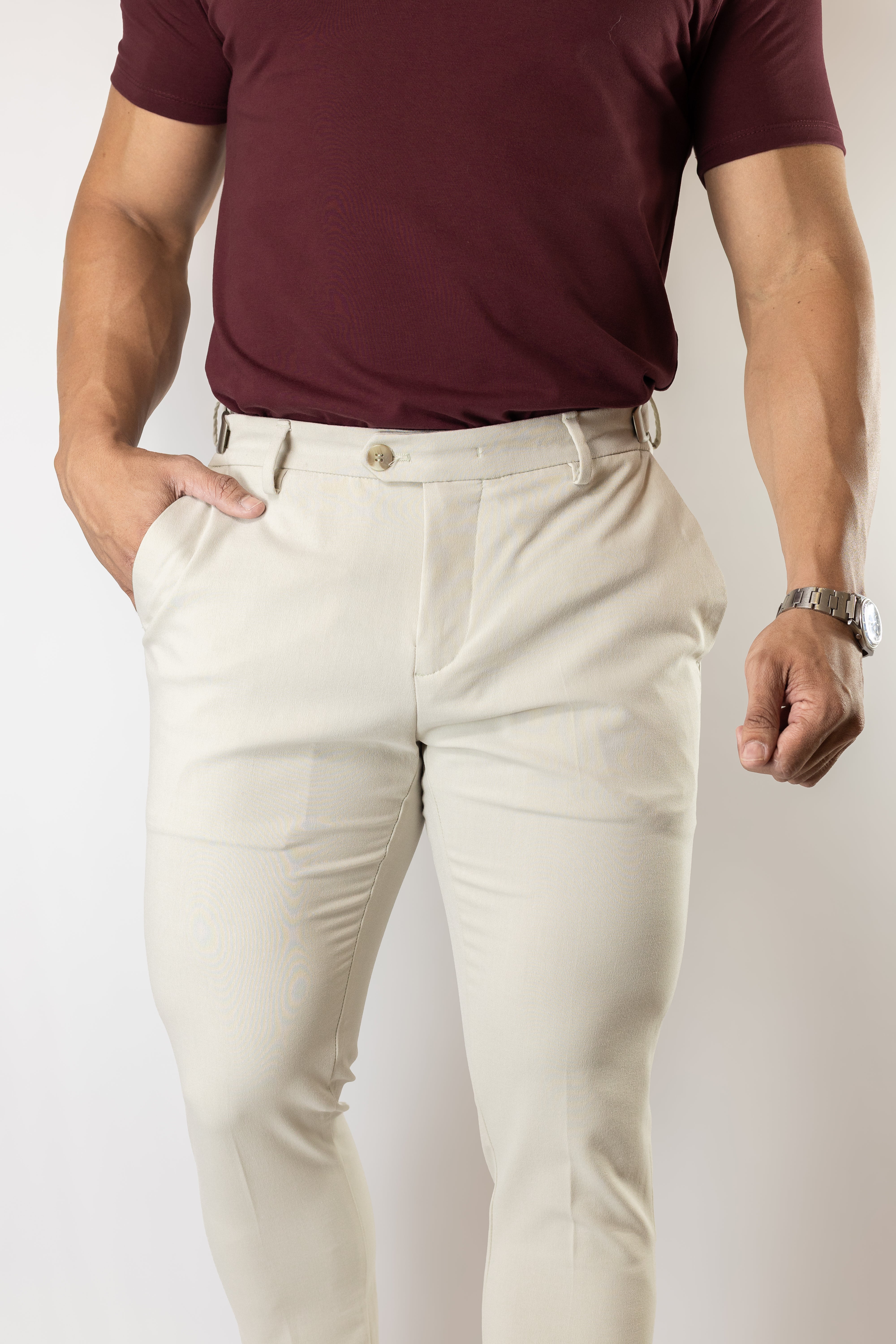 Calça de Alfaiataria TECH Bege