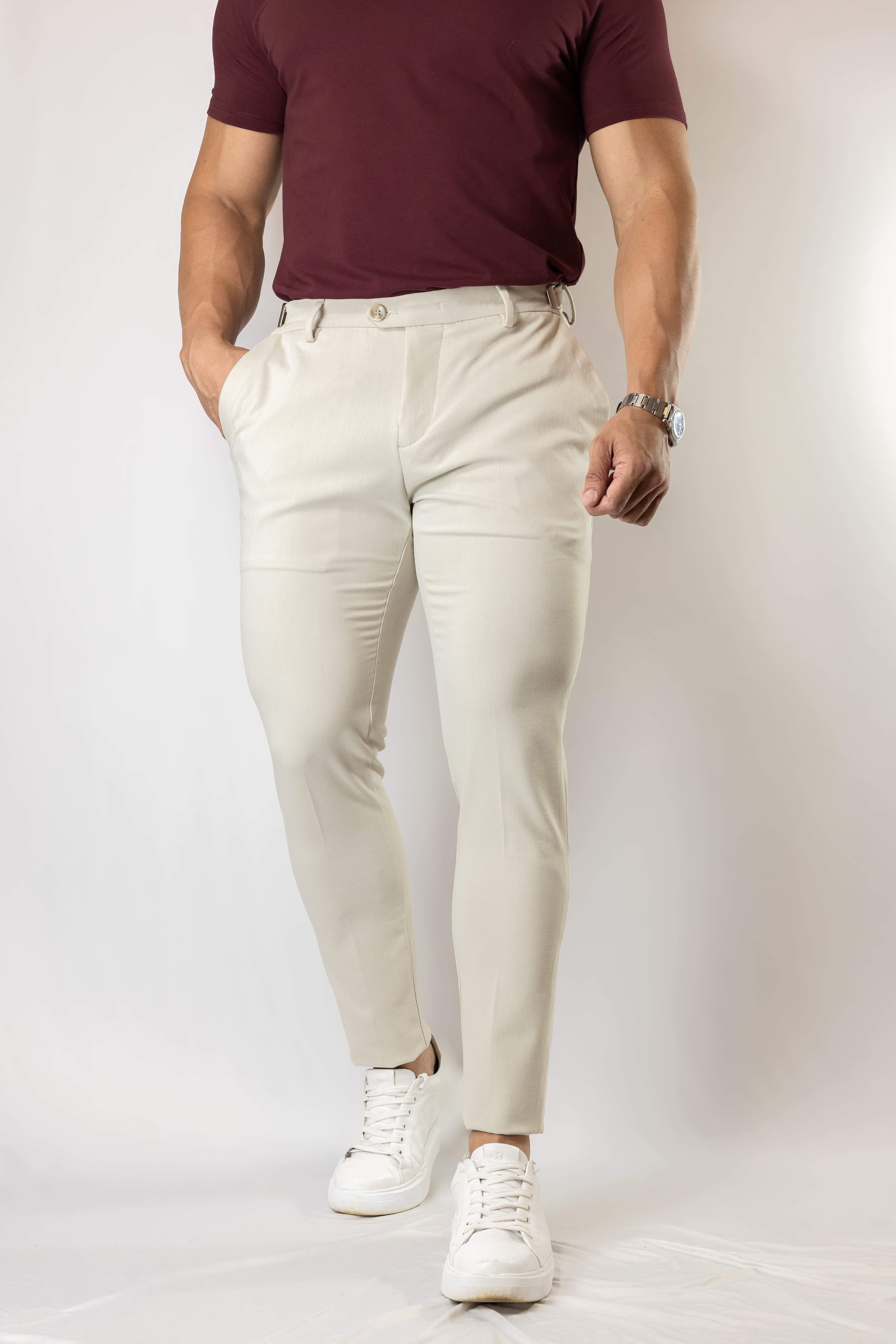 Calça de Alfaiataria TECH Bege