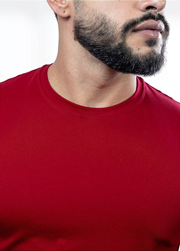 Camiseta básica Vermelha - Algodão Egípcio